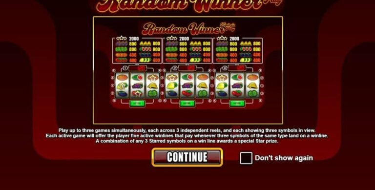 Random Winner Triple Play Slot