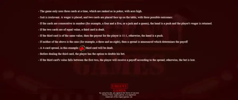 Red Dog Poker