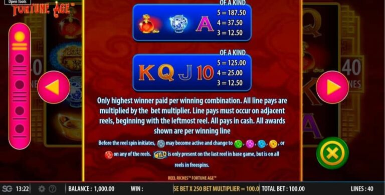 Reel Riches Fortune Age