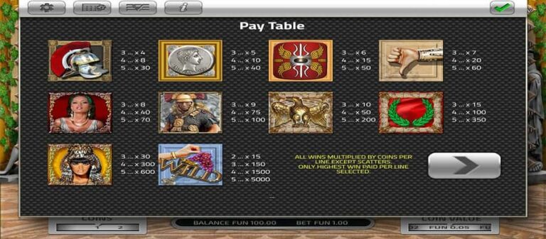 Reels of Rome (Concept Gaming)