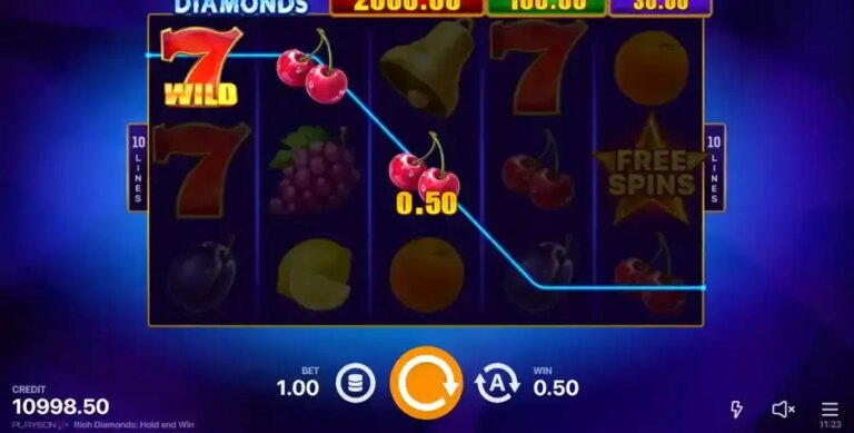 Rich Diamonds Hold and Win
