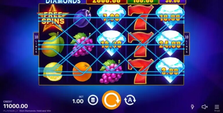 Rich Diamonds Hold and Win