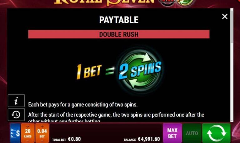 Royal Seven XXL Double Rush