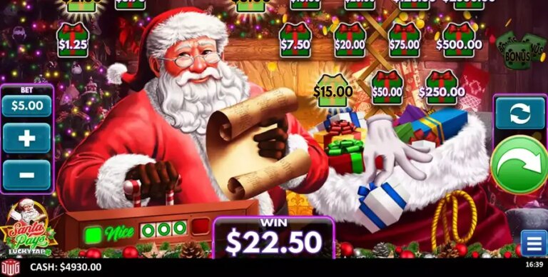 Santa Pays LuckyTap