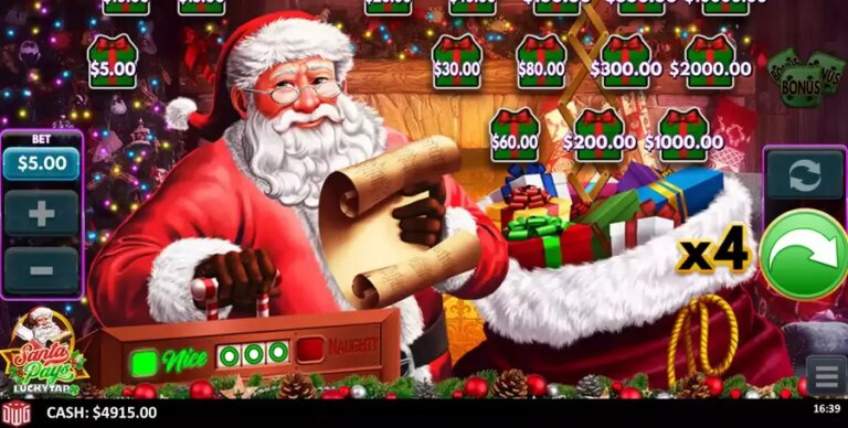 Santa Pays LuckyTap