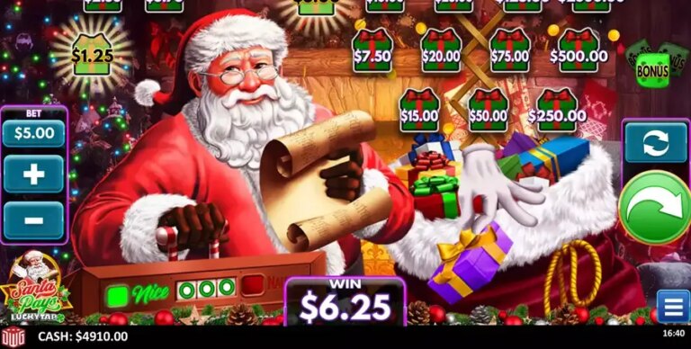 Santa Pays LuckyTap