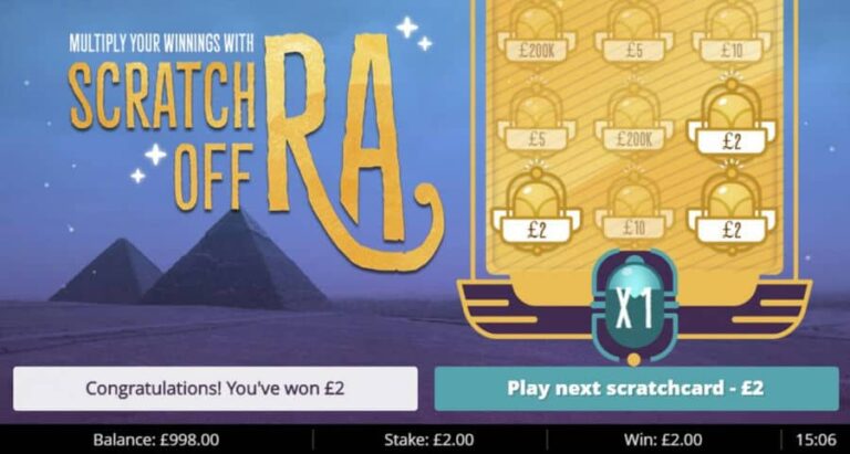 Scratch off Ra