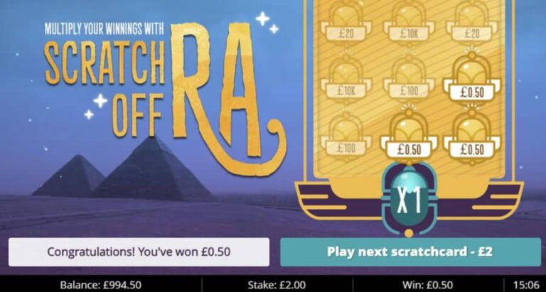Scratch off Ra