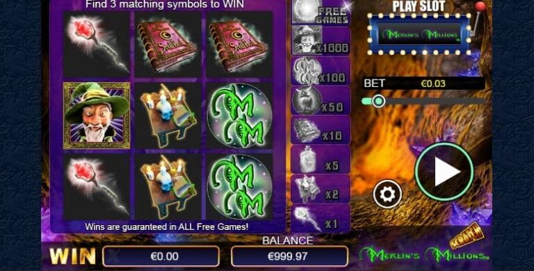 Scratch Merlins Millions