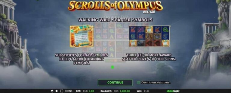 Scrolls of Olympus Quattro