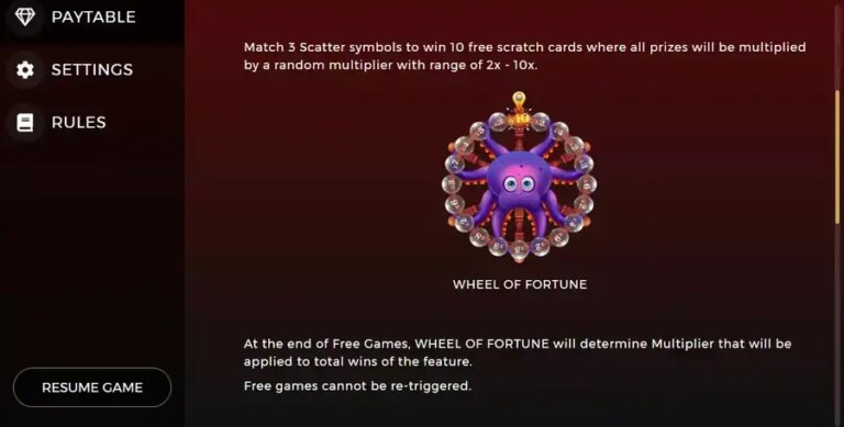Sea Treasures Scratchcard