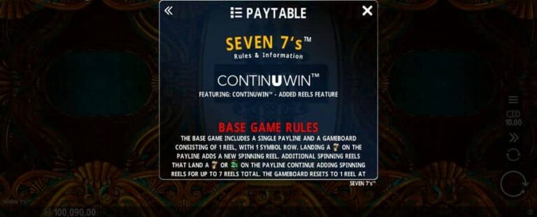 Seven 7’s