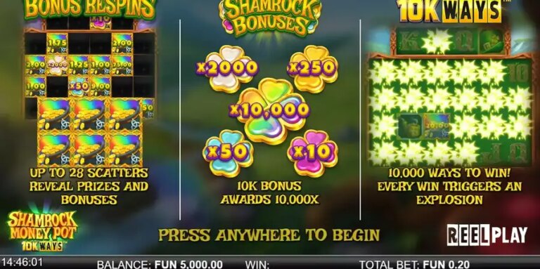 Shamrock Money Pot 10K Ways