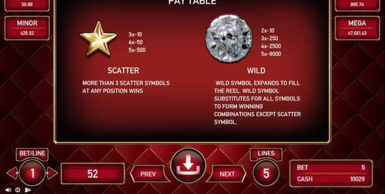 Shining Diamonds 5 Lines
