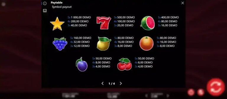 Shiny Fruity Seven 5 Lines