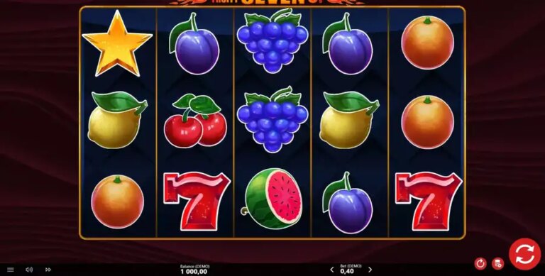 Shiny Fruity Seven Deluxe 5 Lines