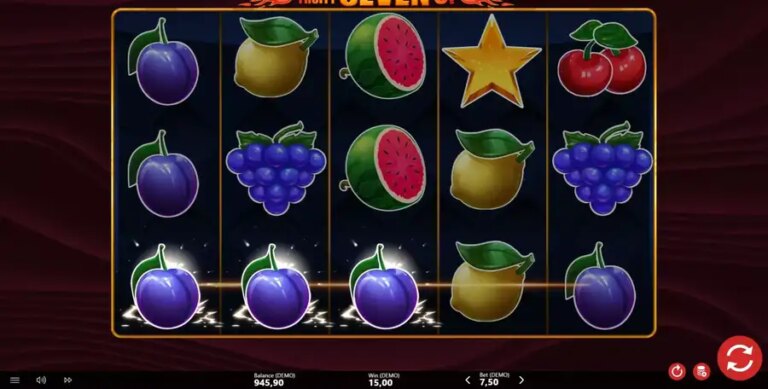 Shiny Fruity Seven Deluxe 5 Lines