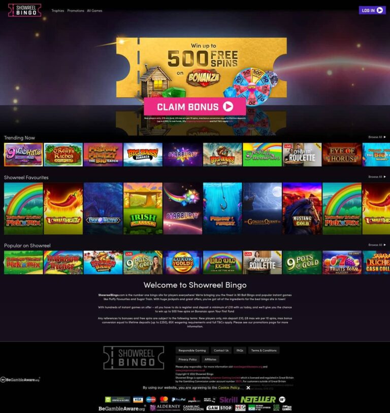 Showreel Bingo