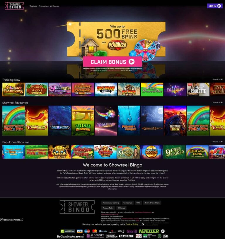 Showreel Bingo