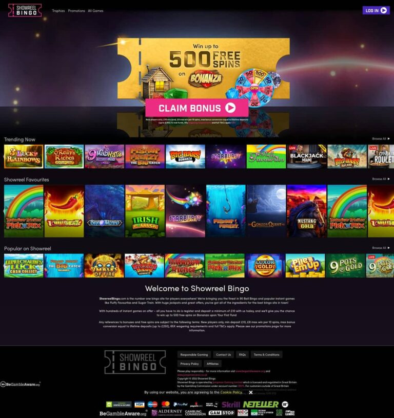 Showreel Bingo