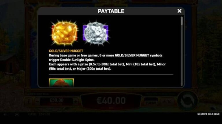 Silver and Gold Mine