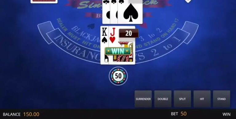 Single Deck Blackjack Elite Edition