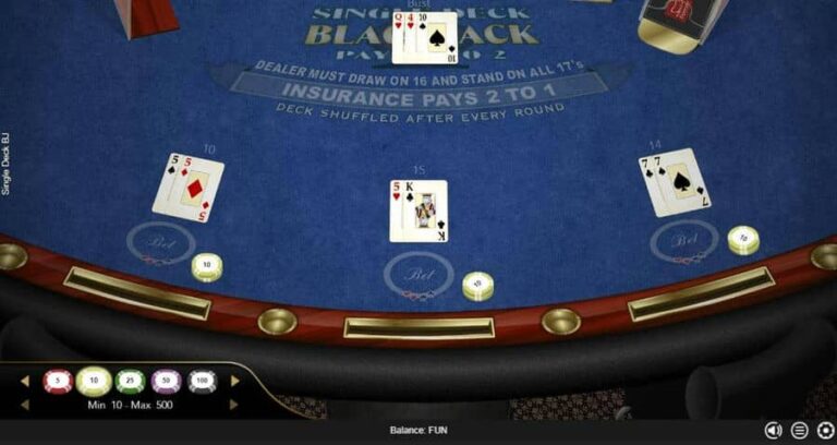 Single Deck Blackjack (Espresso Games)