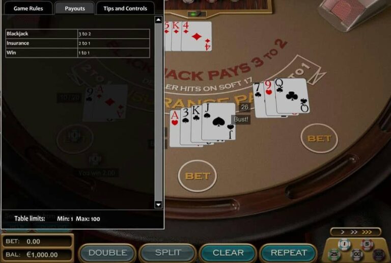 Single Deck Blackjack (Nucleus Gaming)