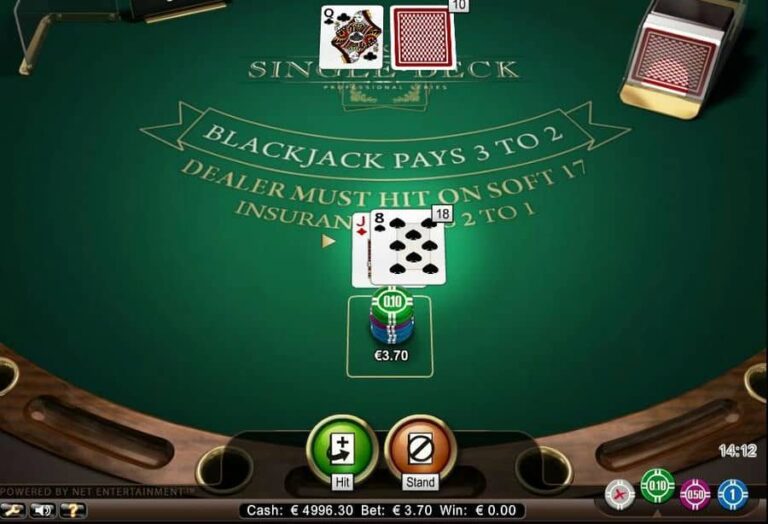 Single Deck Blackjack Professional Series Low Limit
