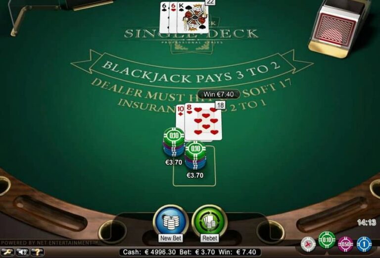 Single Deck Blackjack Professional Series Low Limit