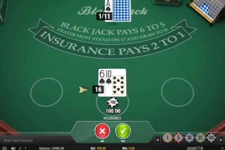 Single Deck Blackjack MH