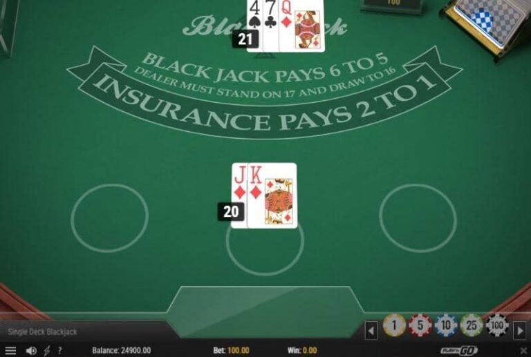 Single Deck Blackjack MH