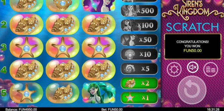 Sirens Kingdom Scratch