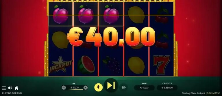 Sizzling Blaze Jackpot