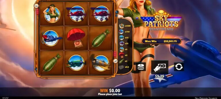 Sky Patriots Scratchcard