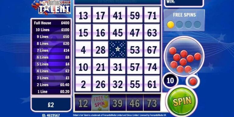 Slingo Britain’s Got Talent