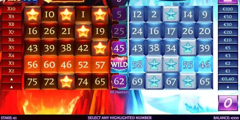 Slingo Fire and Ice