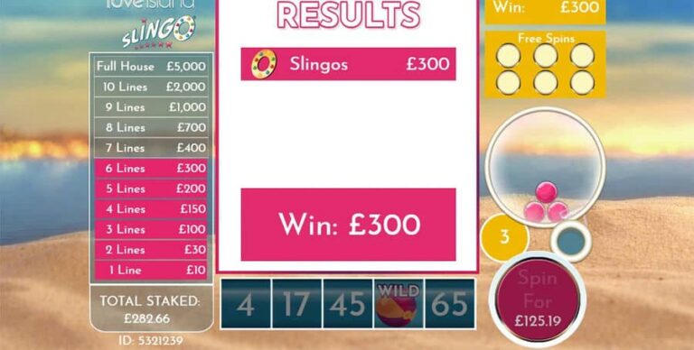 Slingo Love Island