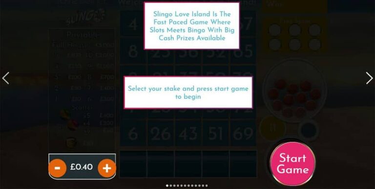 Slingo Love Island