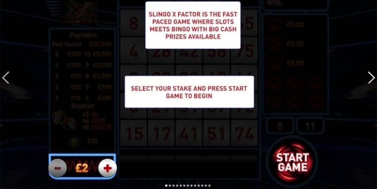 Slingo X Factor