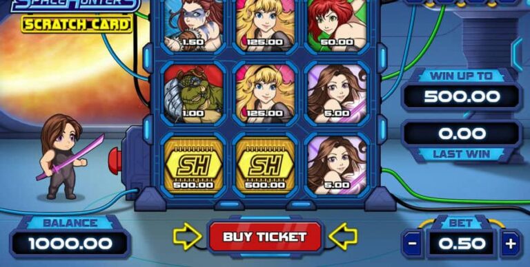 Space Hunters Scratch Card