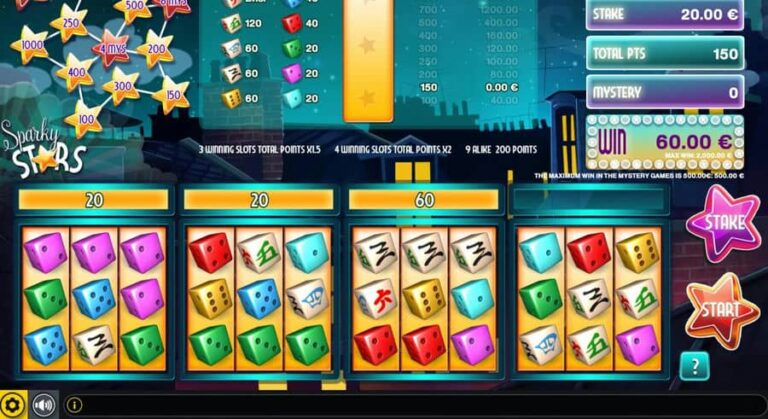 Sparky Stars Dice