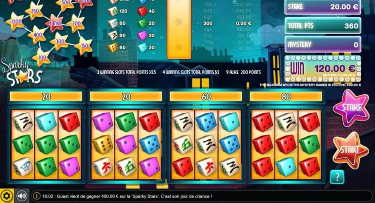 Sparky Stars Dice