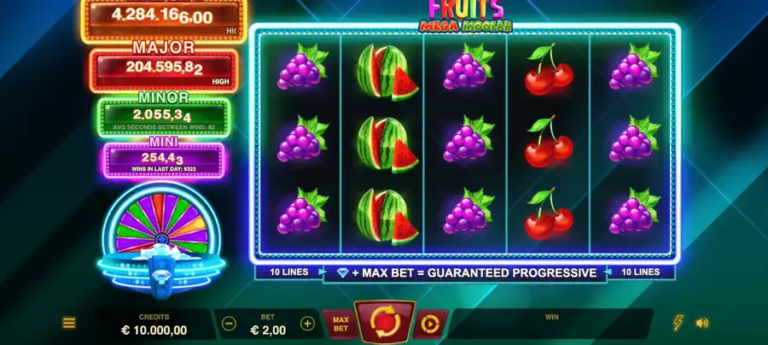 Starlite Fruits Mega Moolah