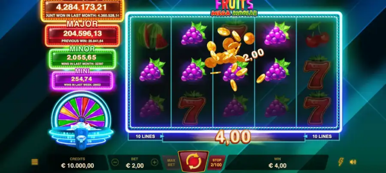 Starlite Fruits Mega Moolah
