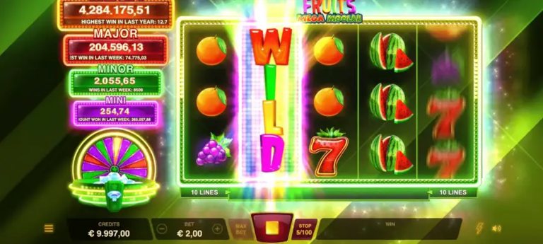 Starlite Fruits Mega Moolah
