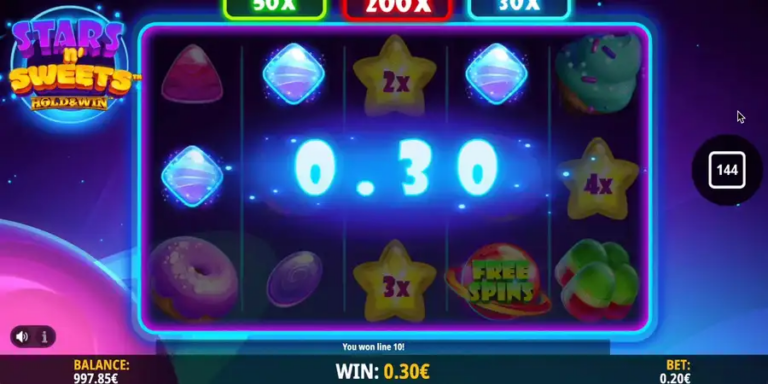 Stars n’ Sweets Hold and Win