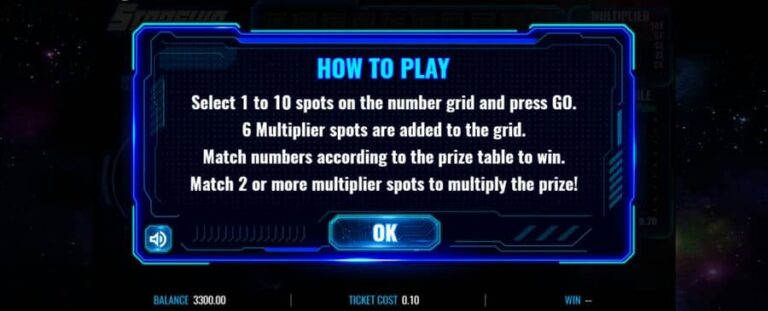 Starship Keno Multiplier