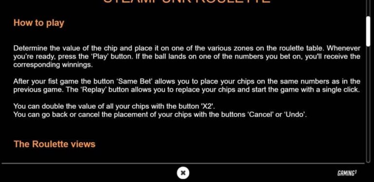 Steampunk Roulette