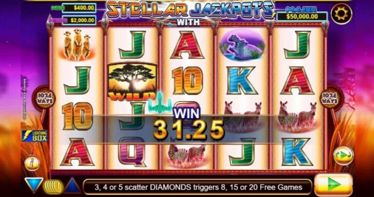 Stellar Jackpots with Silver Lion